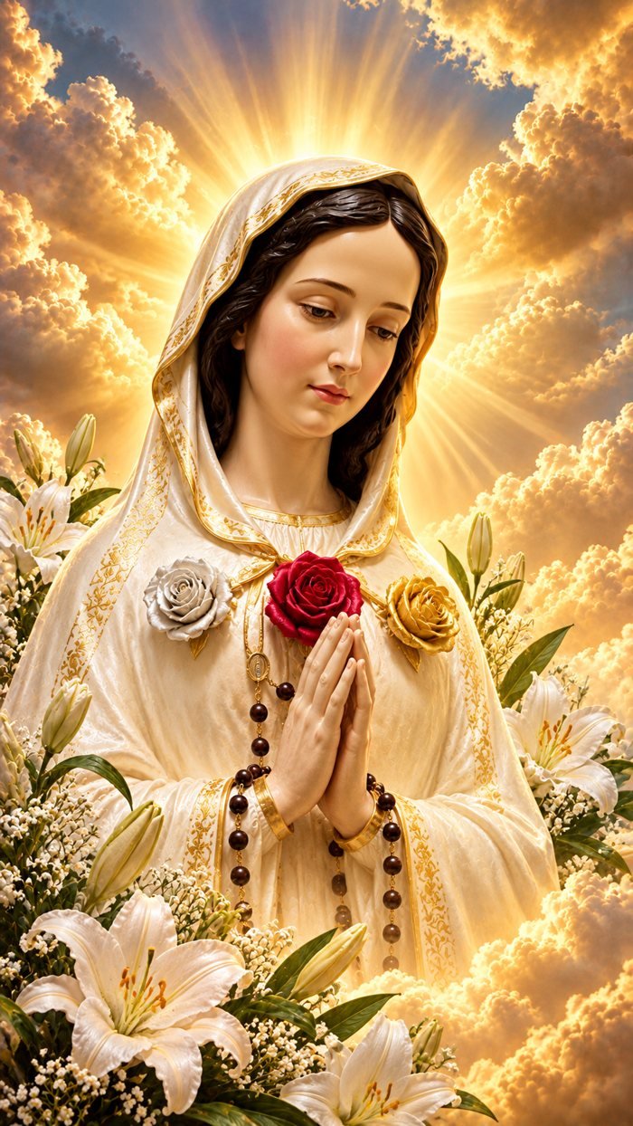 Virgen Rosa Mística